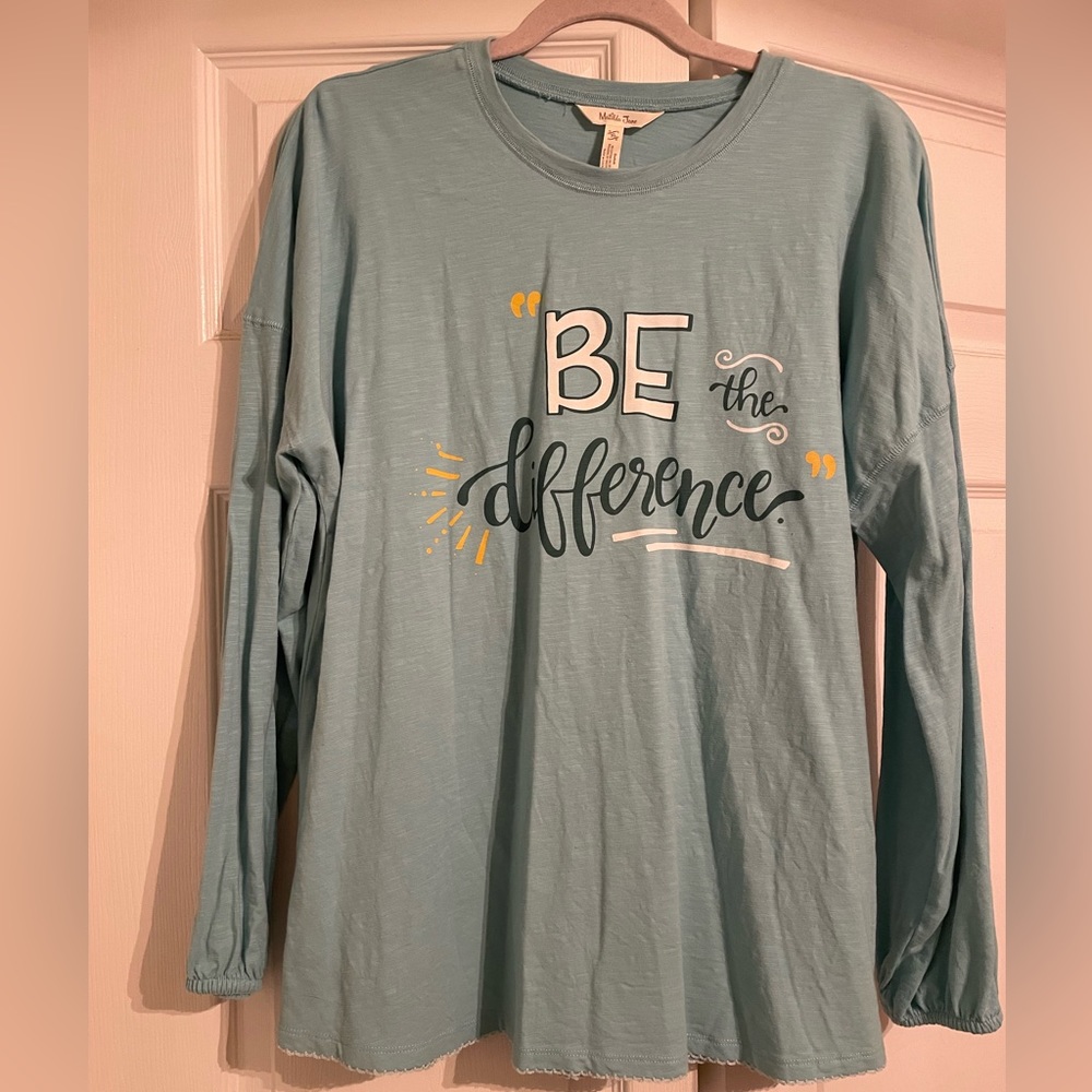 Matilda Jane Be The Difference long sleeve knit tee XL VVGUC